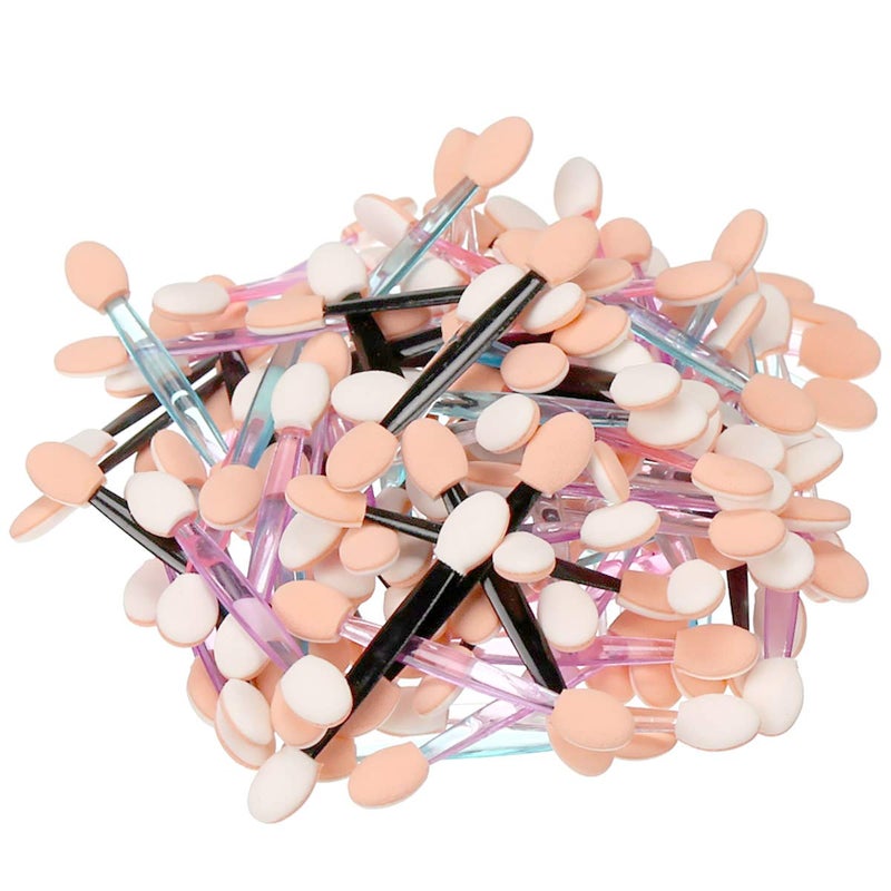 Akstore 200PCS Disposable Dual Sides Eye Shadow Sponge Applicator Eyeshadow Brushes Makeup Brush (Multicolors) - Image 5